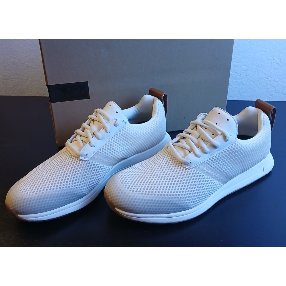 York Athletics Mfg The Henry Air Mesh Runner Bone White Gum Mens 8 Womens 9.5